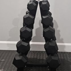 Dumbbells Set With Rack 