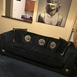 2 Black Couches For Sale New