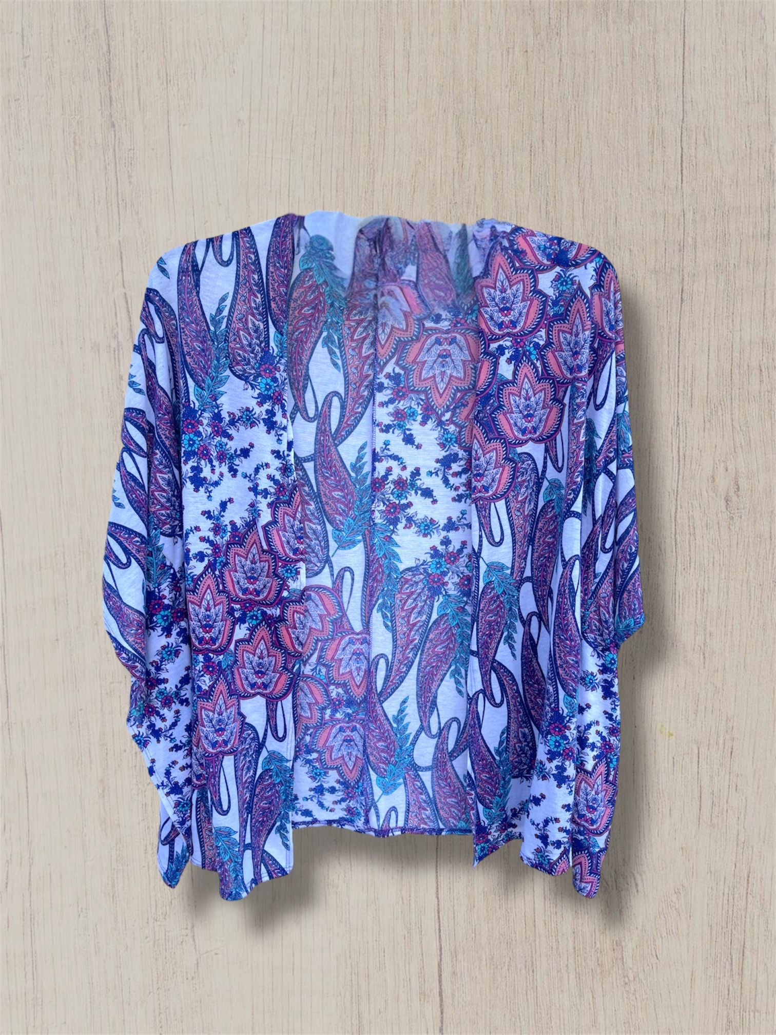 Charlotte Russe Sheer Paisley Floral Kimono cardigan women’s