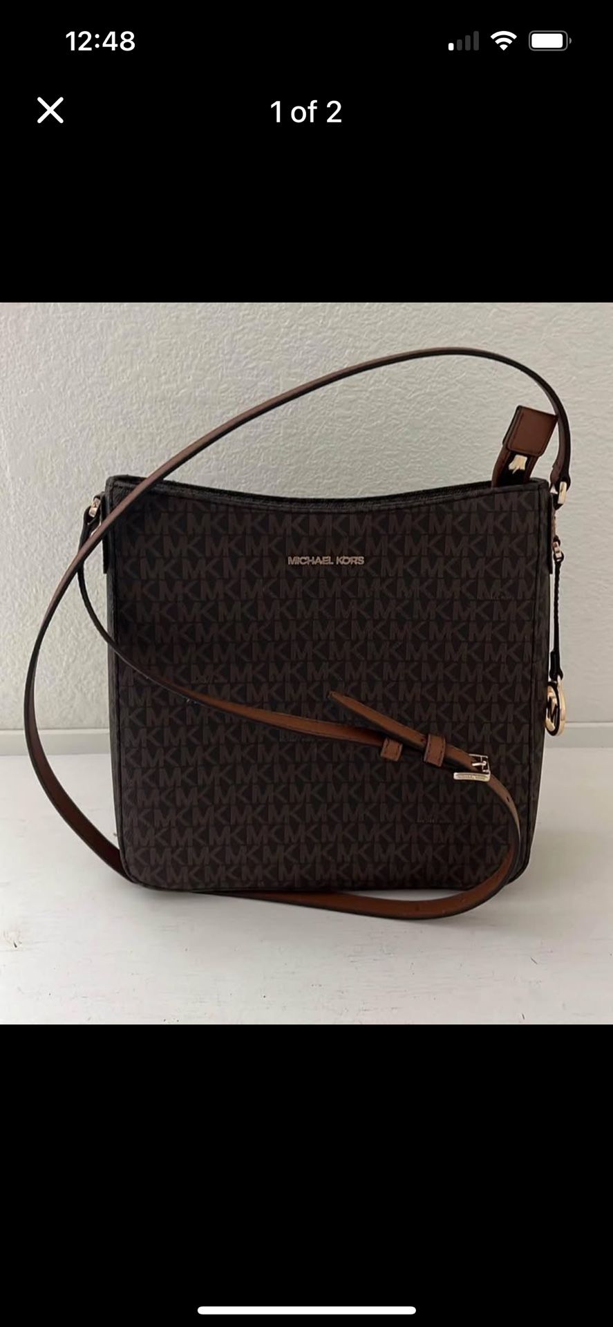 Michael Kors Jet Set Travel Large Logo Messenger Bag