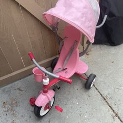 Radio Flyer Pink Tricycle with Canopy