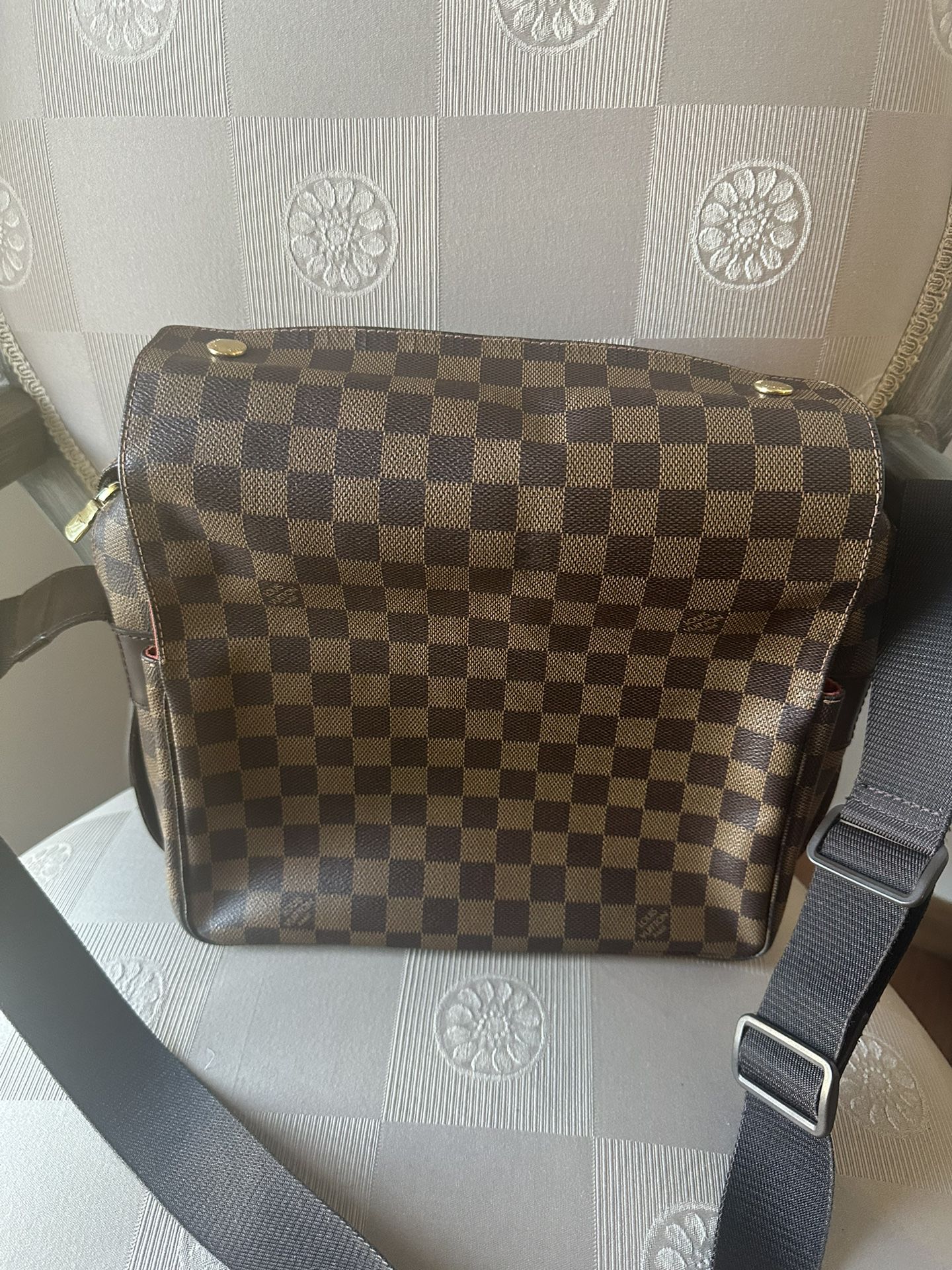 Louis Vuitton Naviglio Damier Ebene Shoulder Crossbody Bag 