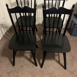 Black Farm style Dining Chairs