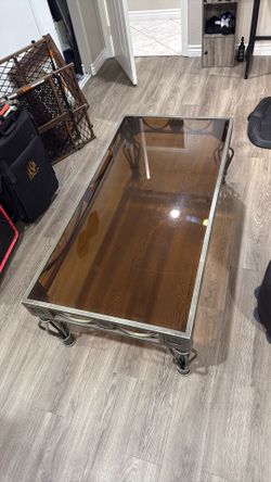 Beautiful glass coffee table