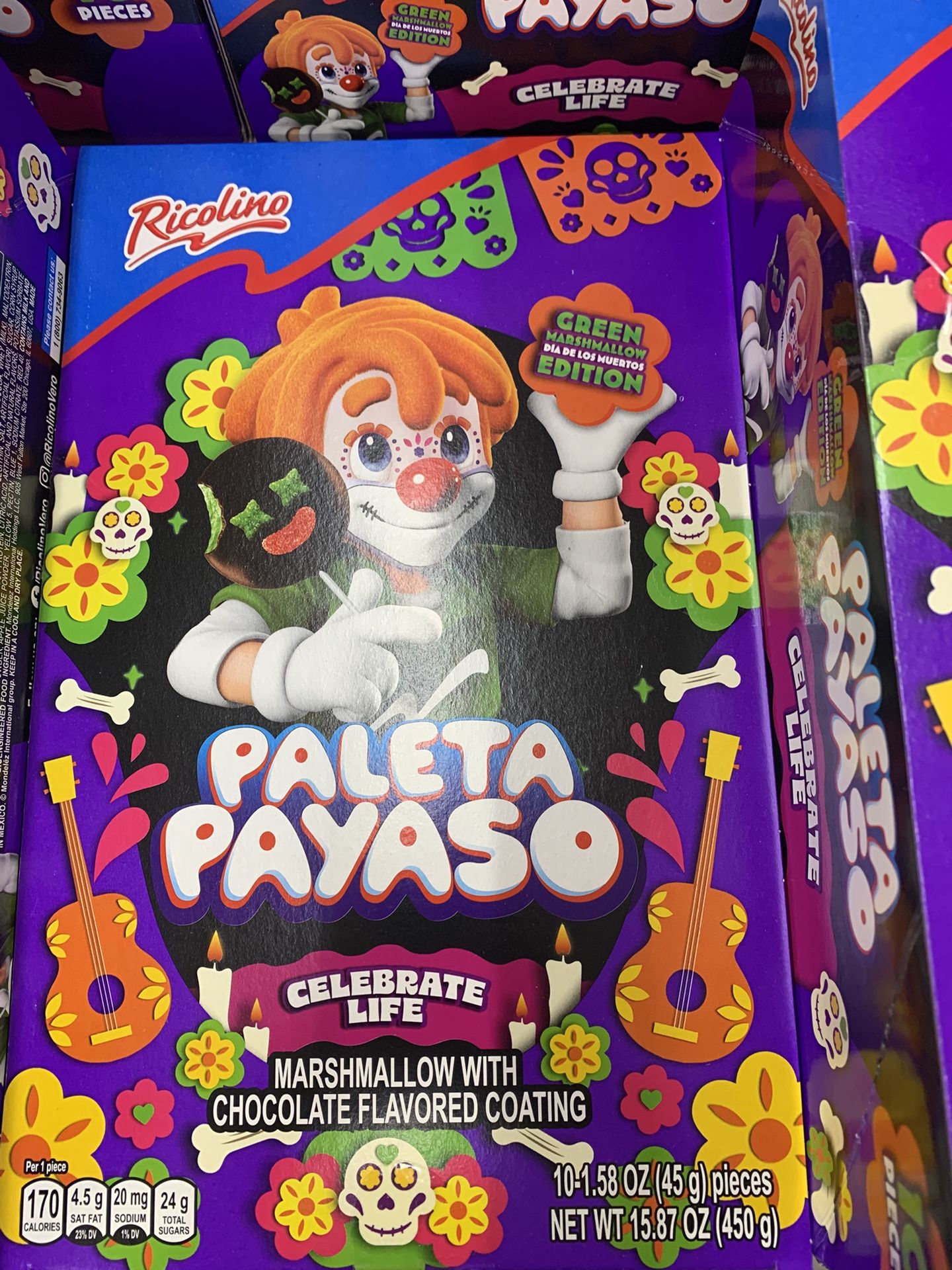 paleta payaso halloween