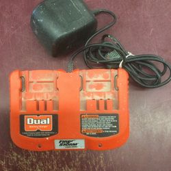 Black + Decker 24V Battery Charger Dual Port 24 Volt Firestorm / Fire Storm B&D