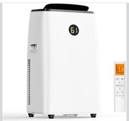 14000BTU Portable Air Conditioners with Remote Control, Dehumidifier & Fan Mode, Floor Stand up Cooling Portable AC Unit for Large Room up to 700 sq.f