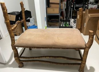 Free $0 Bench Wood Suede Handmade Inside Or Outside
