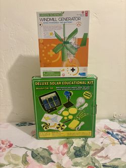 S.T.E.M. Solar & Wind powered experiment kits for kids