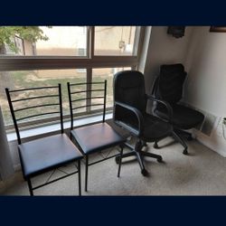 2 Kitchen Chairs 2 Office Desk Chairs Prices Vary NE Philly 19114