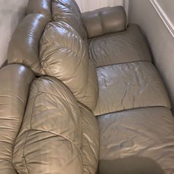 Sofa Double Recline / Pleather 