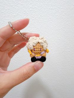 Crochet Mini Marik Ishtar Yugioh Keychain/Handmade Marik Ishta Amigurumi