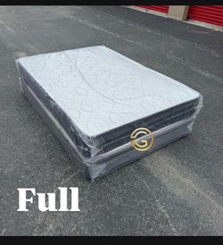 New Full Size Mattress and Box Spring - Offer Delivery 🚚