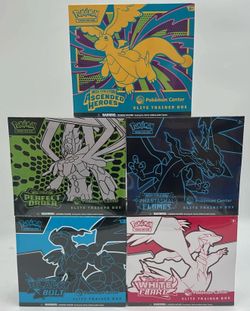 Pokemon center elite trainer boxes ETBs brand new