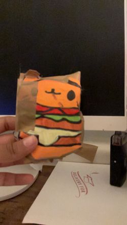 Fluffy cat burger