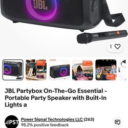 JBL Portable Party Speaker With Built In Karaoke Microphone 