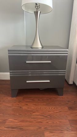 Gray Night Stand 2x