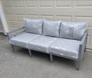 Outdoor patio deep seating couch