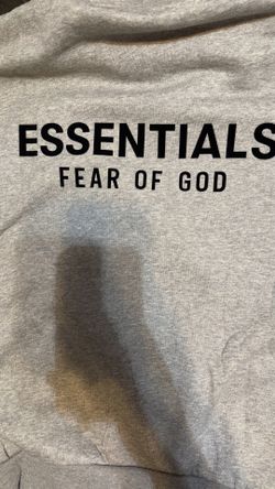 essentials hoodie grey