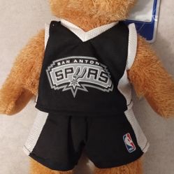 San Antonio Spurs Official Teddy Stadium Bear ( Authenticity Tag of NBA)