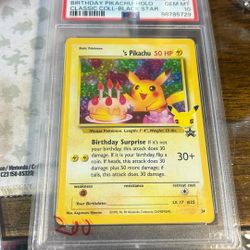 Celabrations B Day Pikachu Psa10 