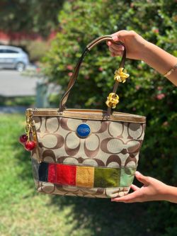 Coach Signature Patchwork Tote Bag