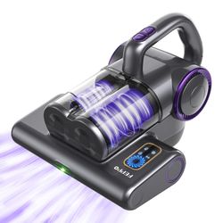 FEPPO Mattress Vacuum Cleaner, 16Kpa Bed Vacuum Cleaner With 253.7nm UV-C Light, 140°F Heat, HEPA Filter & Ultrasonic, Versatile Handheld Vacuums For 