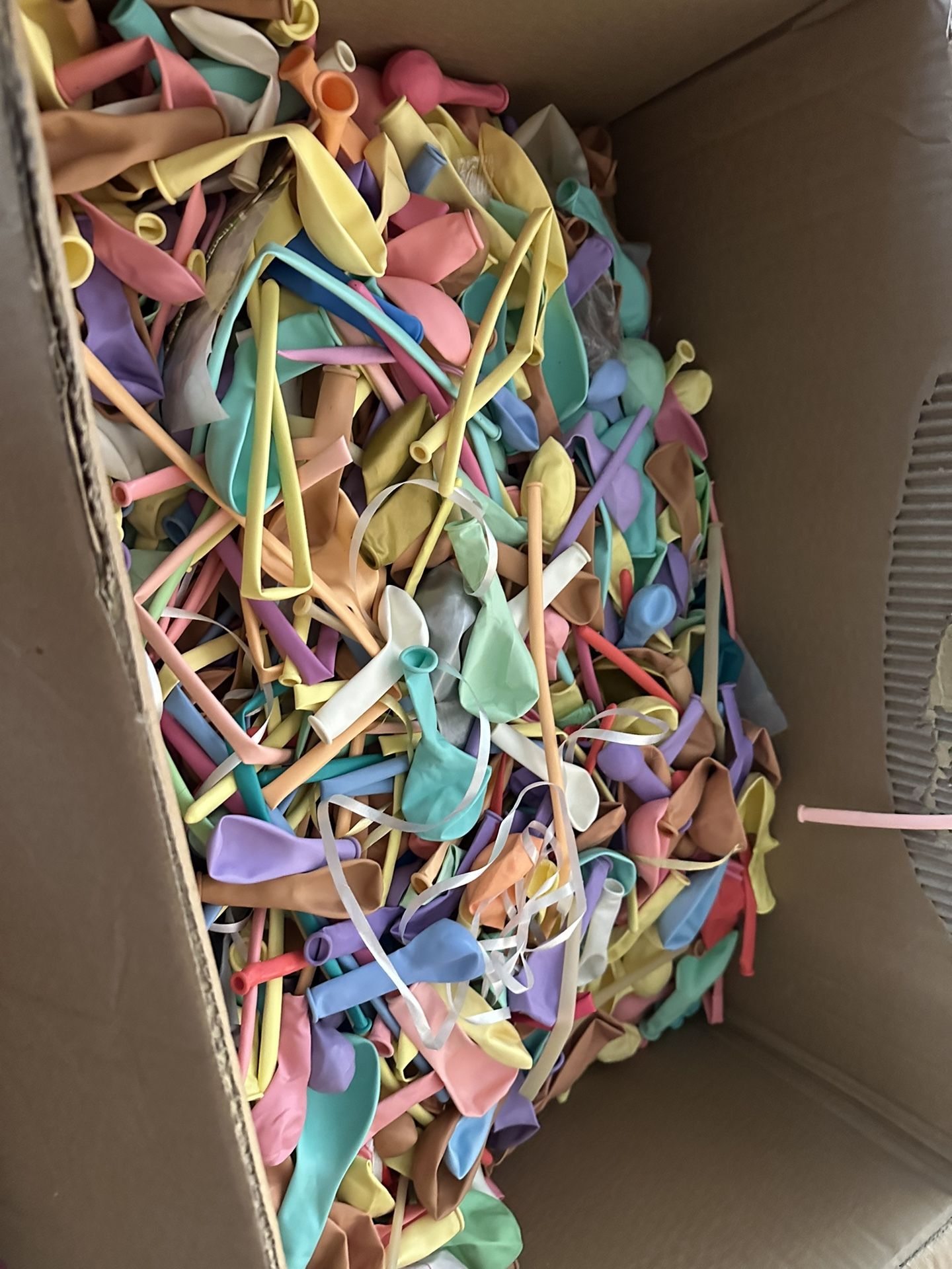 Box Filled With Balloons 