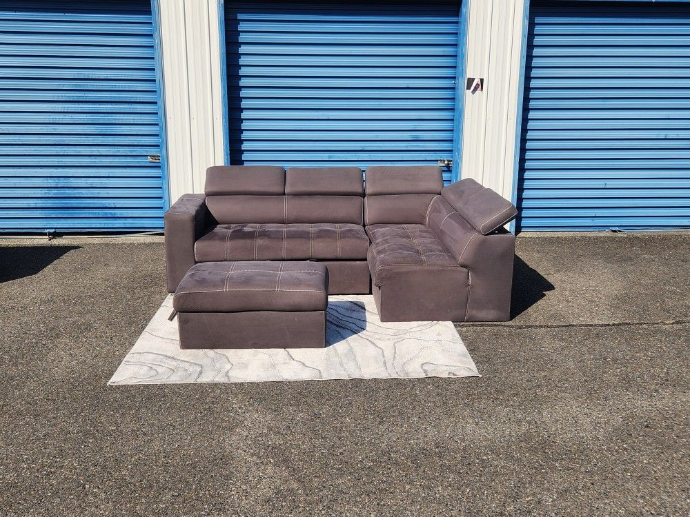 Sleeper Sofa+Ottoman+Storage FREE DELIVERY