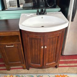 Bathroom Sink And Cabinet 