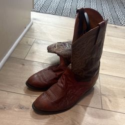 Lucchese Smooth Ostrich Boots Size 13 E2