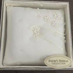 David’s Bridal Wedding Ring Bear Pillow 