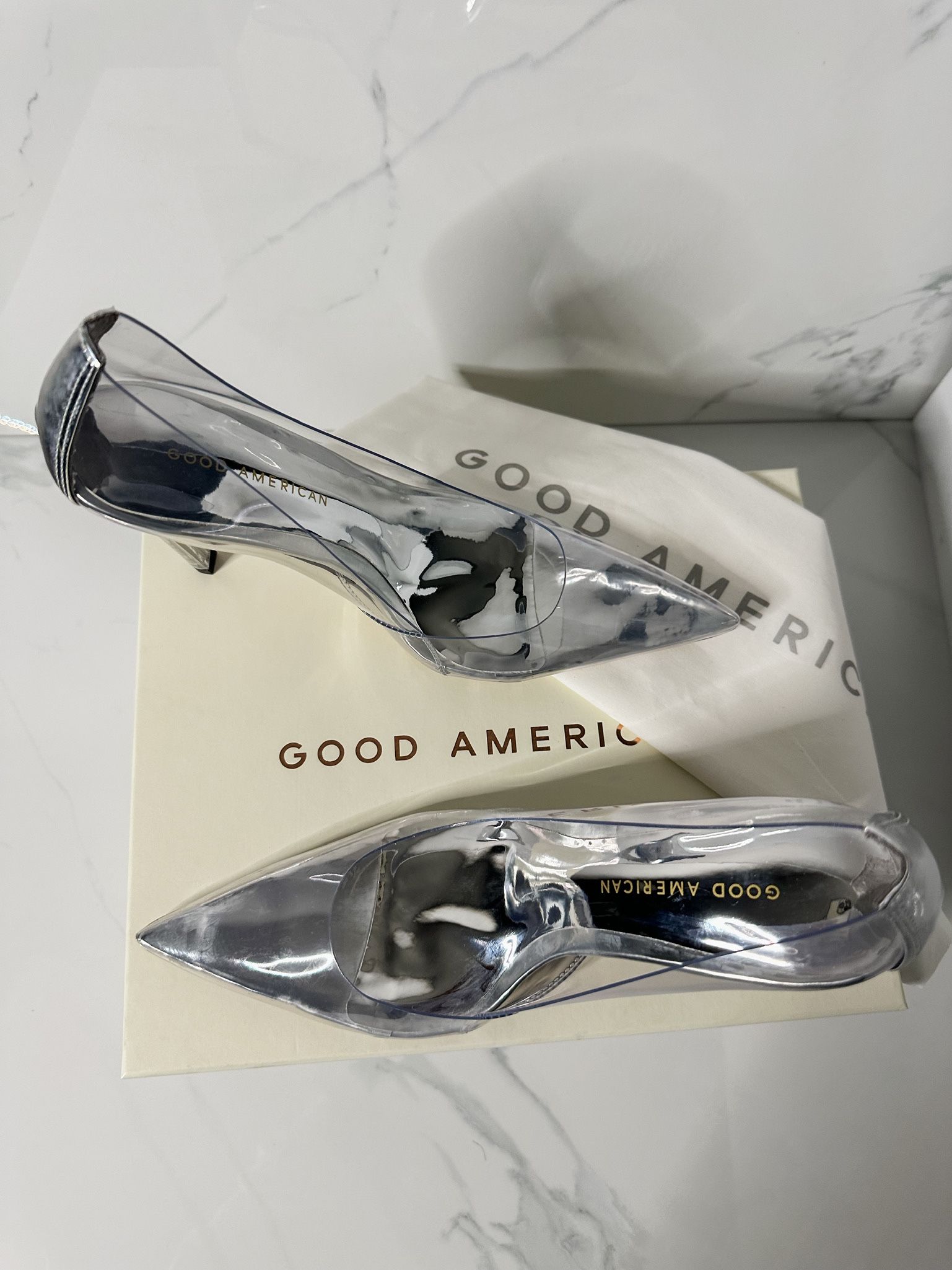 New-Good American-CINDER-F*CKING-RELLA PUMP (various sizes)