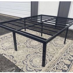 New In A Box 18” H KING Size Platform Bed Frame 