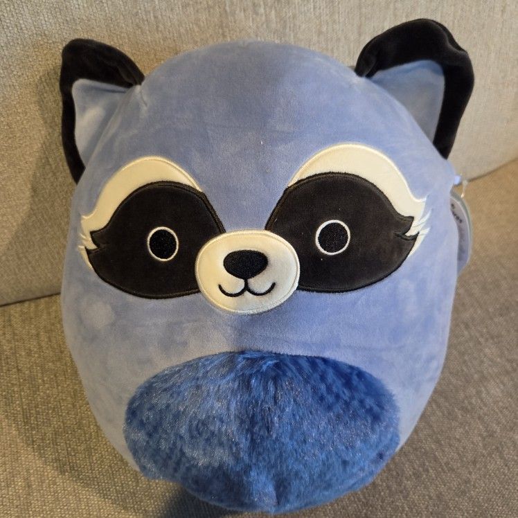 New Squishmallows 12" Duranga Blue Raccoon Super Cute Soft Plush Stuffed Animals Toys