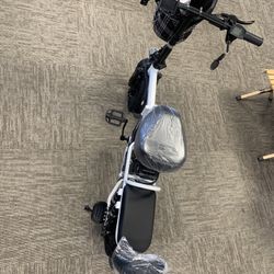 2 Person Electric Bike, 750W Peak Folding E Bike, 14" 48V 15AH Mini Ebike with Kids Seat, Long Range 50Miles, Max Speed 20MPH, Small Foldable Ebikes f