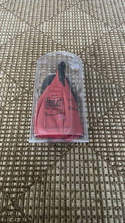 Vintage Leather Speed Bag With Gloves.