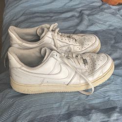 WHITE AIR FORCE ONES. Size 11