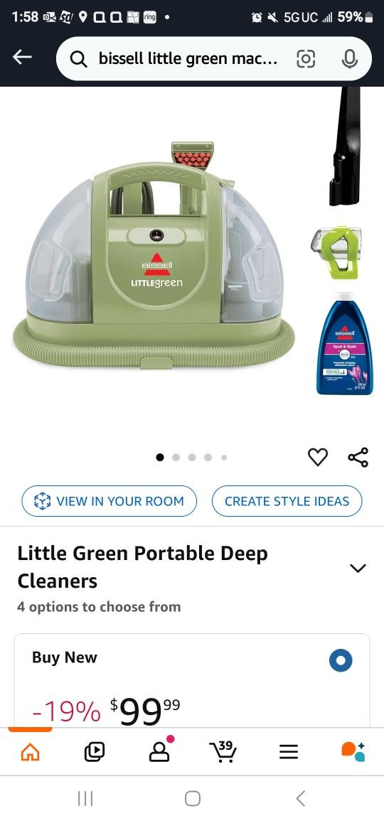 Bissell 1400b Little Green Vacume Brand New In BOX