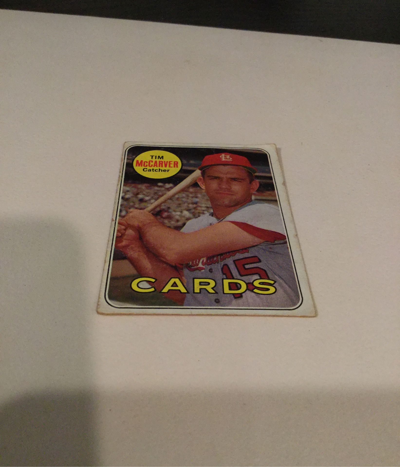 TIM McCARVER ORIGINAL CARD.