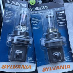 These are SYLVANIA 9004 SilverStar high-performance halogen headlight bulbs. 25 Dollars For Both