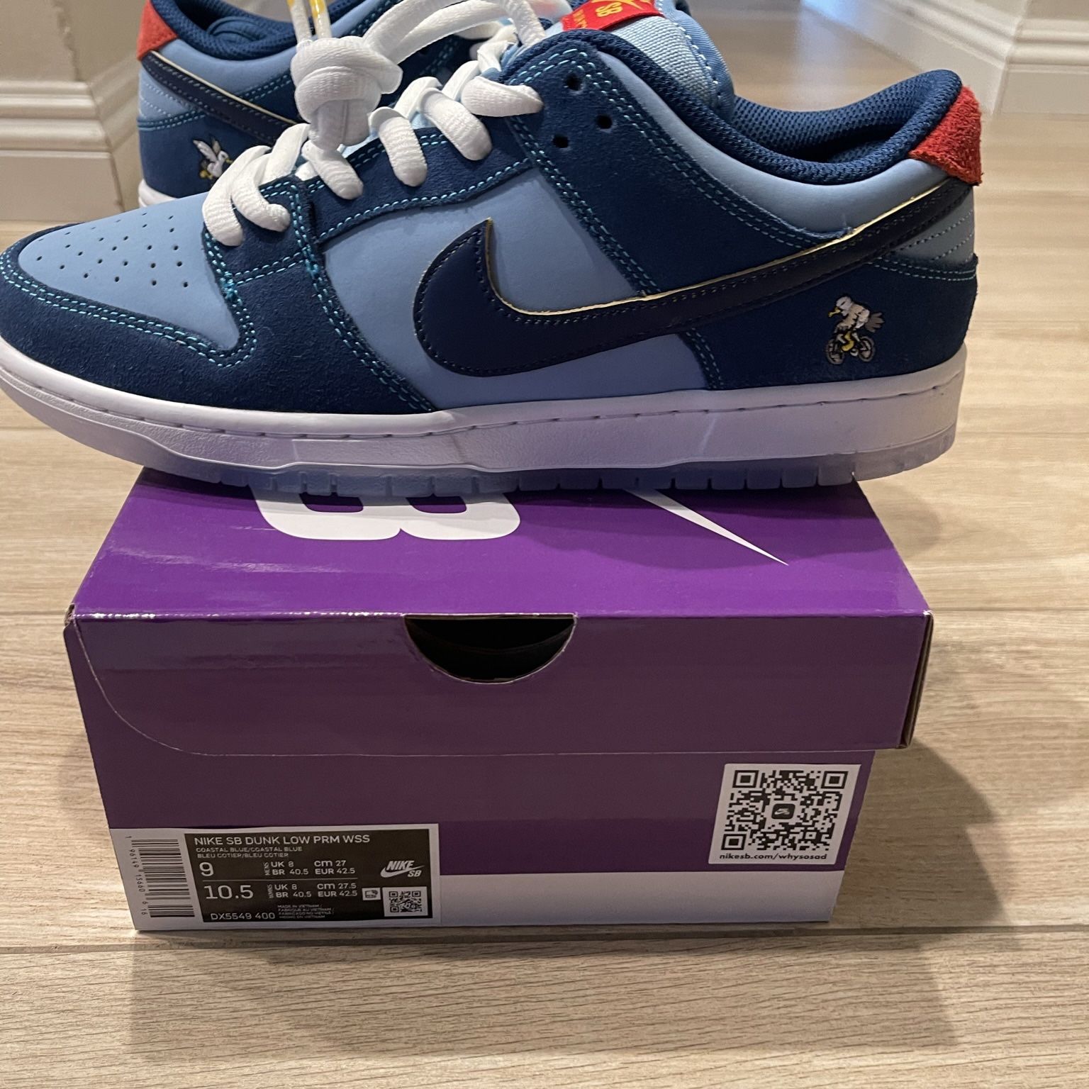 Nike SB Dunk Low Pro Why So Sad? Sz 9 for Sale in Westminster, CA 