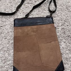 Brown Suede Unisex’s Bag