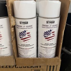 Gloss white spray paint