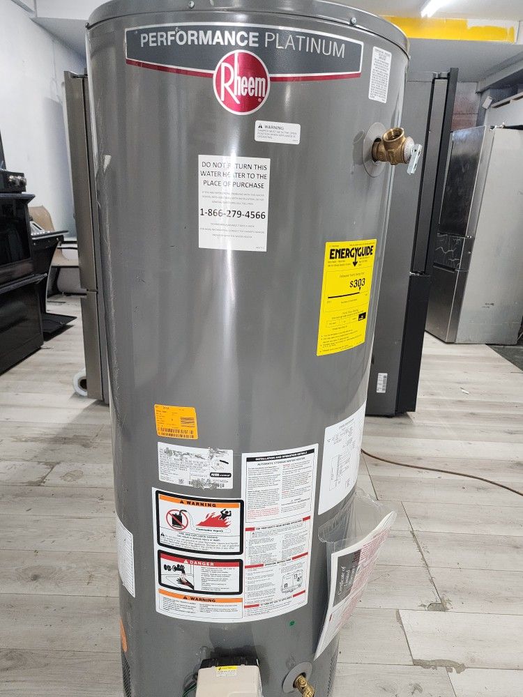 New Water Heater Rheem Performance Platinum Gas