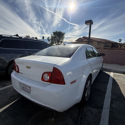 White Chevy Malibu 2011