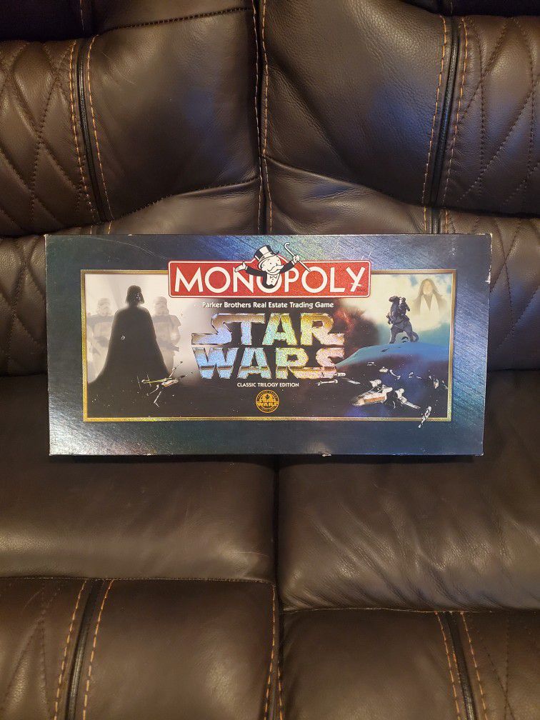 Star Wars Monopoly Classic Trilogy Edition 1997 (sealed and never played)