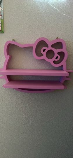 Hello kitty wooden shelf