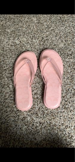Pink Coach Jelly Sandals