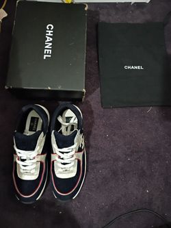 Chanel CC Corduroy & Suede Sneakers - Size 44 (US 11)
